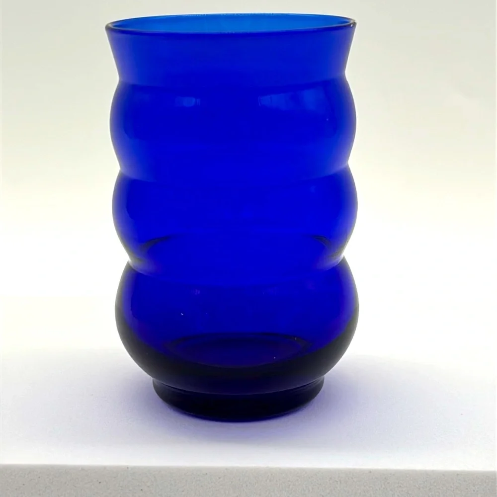 Vintage Set Of 2 Harpo 4 Ounce Flat Tumbler By Louie Glass Company